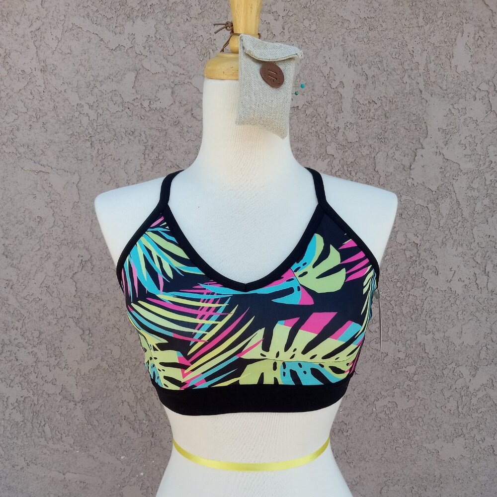 Athletic Works Sports Bra Tropical Neon